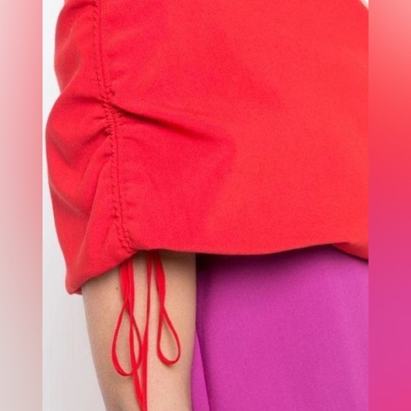 HANEY BRIANA ONE SHOULDER DRESS WITH RUCHED SLEEVE - Picture 5 of 8